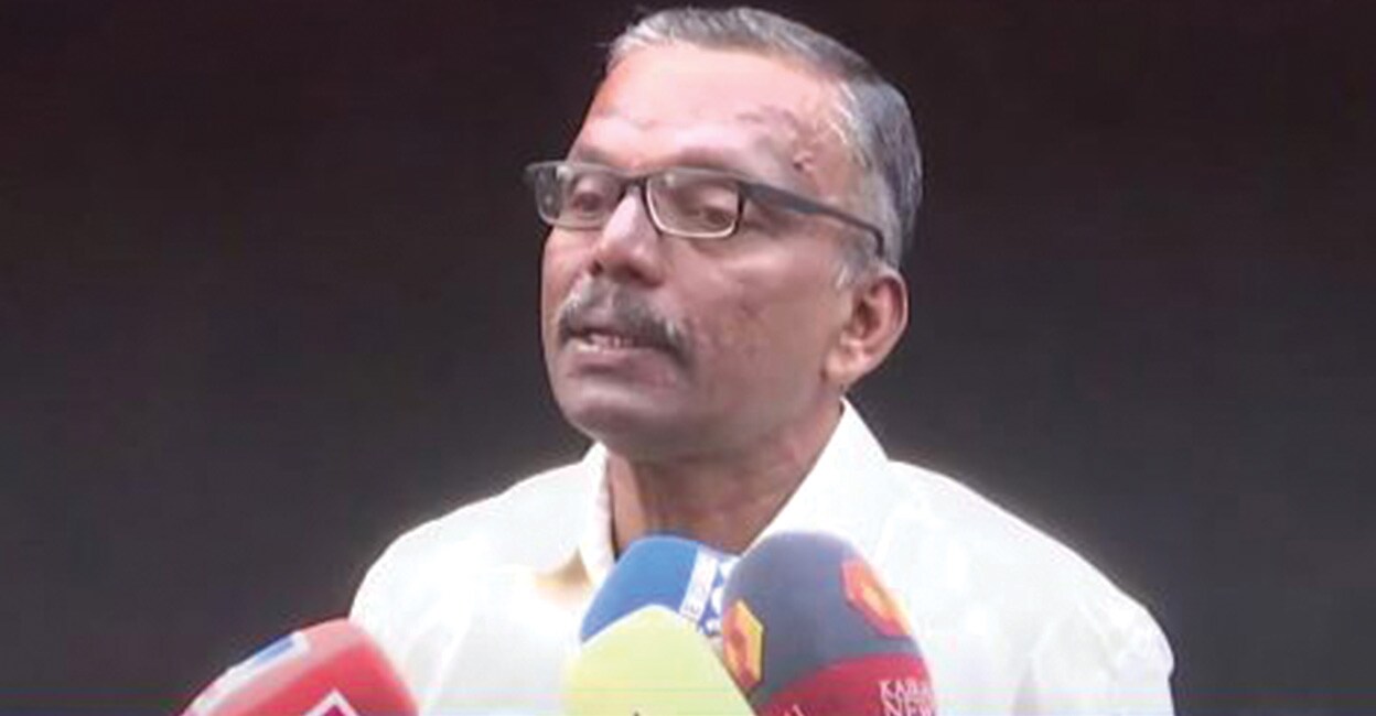 A K Prashant Babu. Photo: Screengrab/ Manorama News
