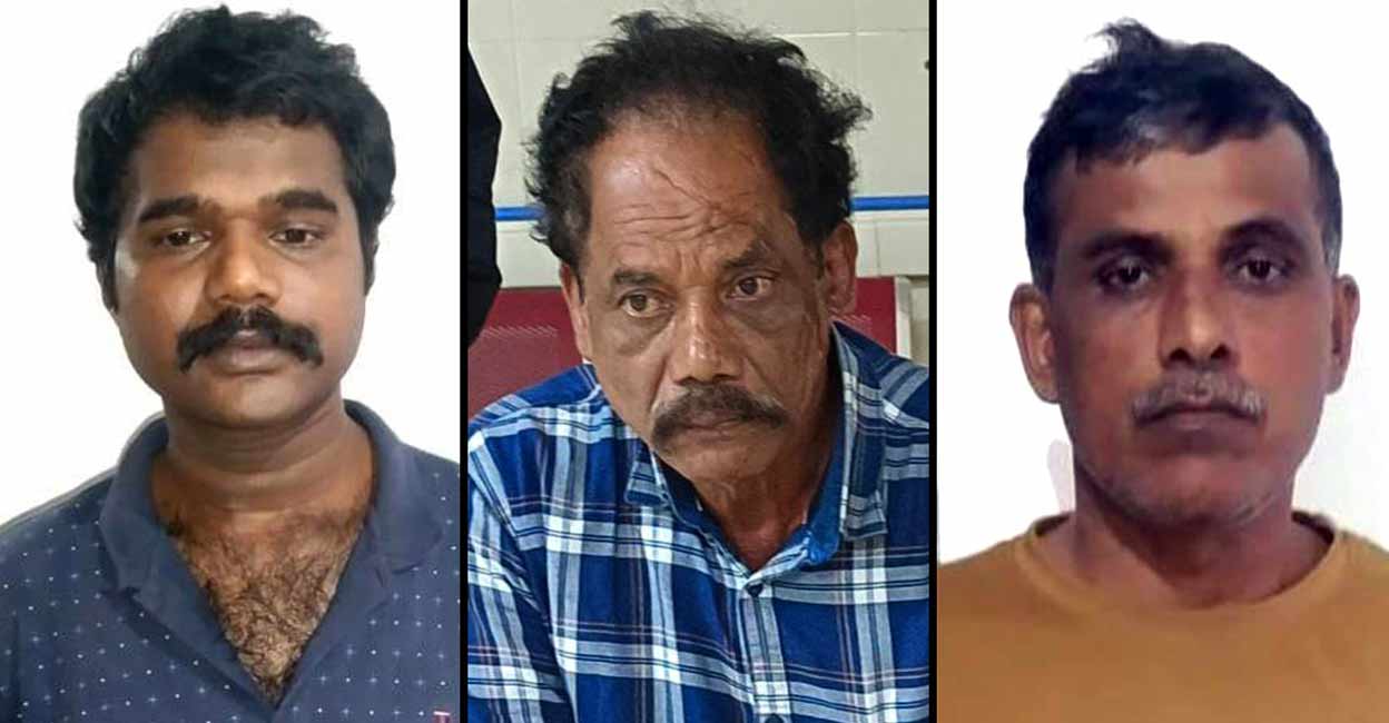 muhammed Nissar, Panakkal Chandran and Sulaiman Shajahan. Photo: Special Arrangement 
