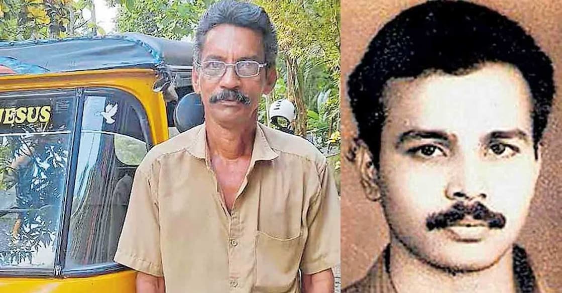 Autorickshaw driver V Babu, Ajith Autorickshaw driver V Babu is the person who received this unexpected amount. Photo: Manorama