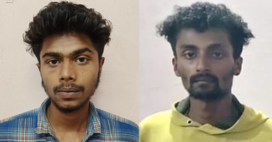 Two of the accused, Aswin Santhosh and Alan Mathew. Photos: Special arrangement