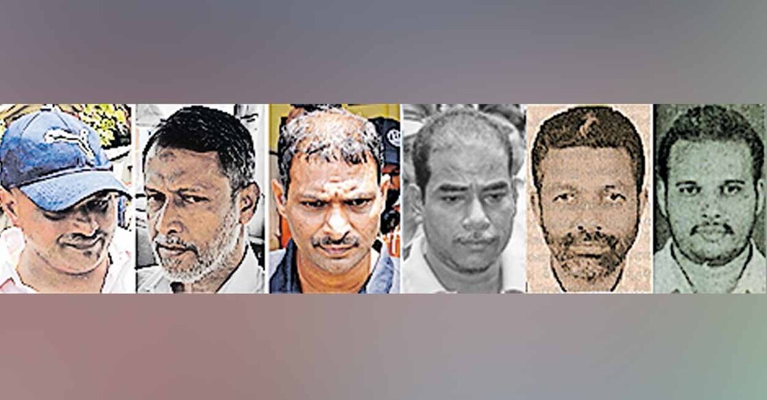hand-chopping-case Sajil, M K Nassar, KA Najeeb, M K Naushad, P P Moideen Kunju and P M Ayoob. Photo: Manorama