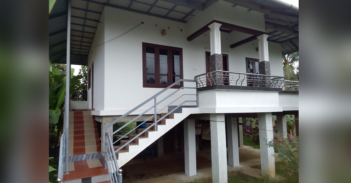 Kuttanad house construction The newly-built structures are all with unusually high foundation platforms. Photo: Special Arrangement