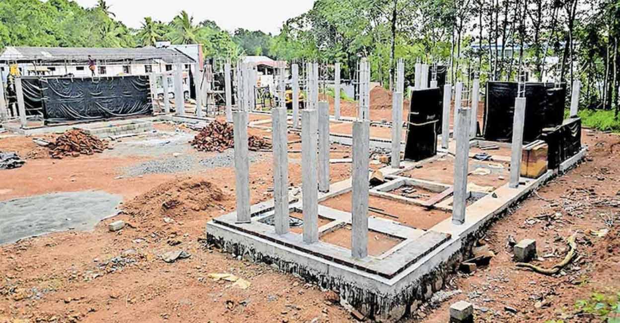 The work for a new house had commenced on this land only recently. Photo: Manorama