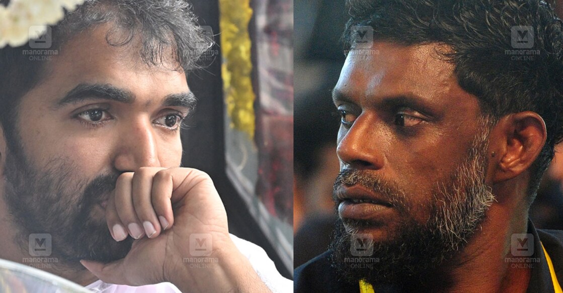 Chandy Oommen (left) and Vinayakan (right). Photos: Manorama/ Rinku Raj Mattancherriyil & M T Vidhuraj