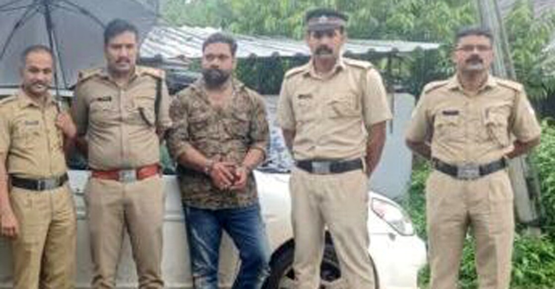 The drug was seized from a car driven by Kizhakkedath Vinoop, 34, a native of Narikkuni in Kozhikode. Photo: Special arrangement