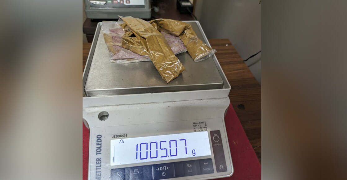 The passenger had hidden the gold in paste form inside the waistband of his pants and in a specially stitched pocket of his undergarment. Photo: Special Arrangement