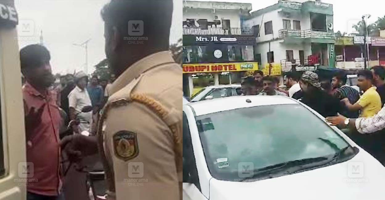 The local residents stopped and harassed a group of five friends while they were returning from the Bekal fort. Photo: Screen grab/Manorama 