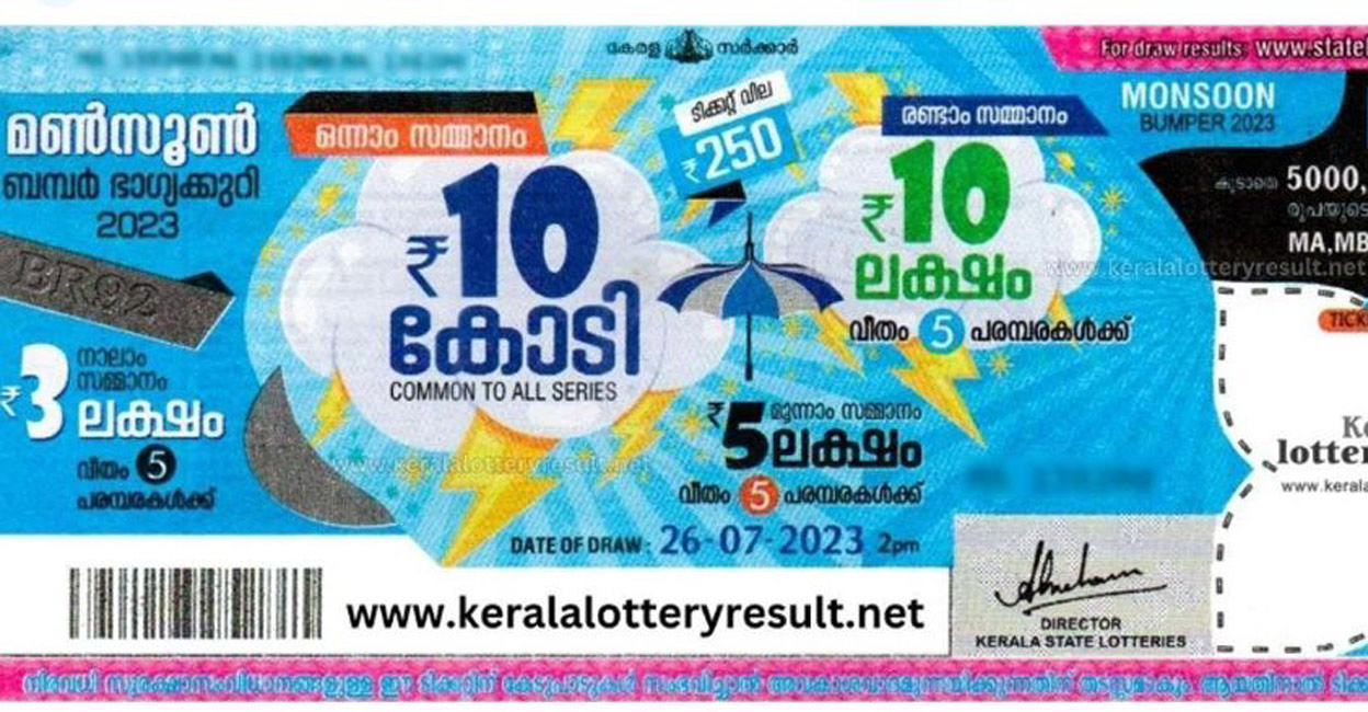 Karunya Plus KN 482 Kerala Lottery Result : 10th August 2023