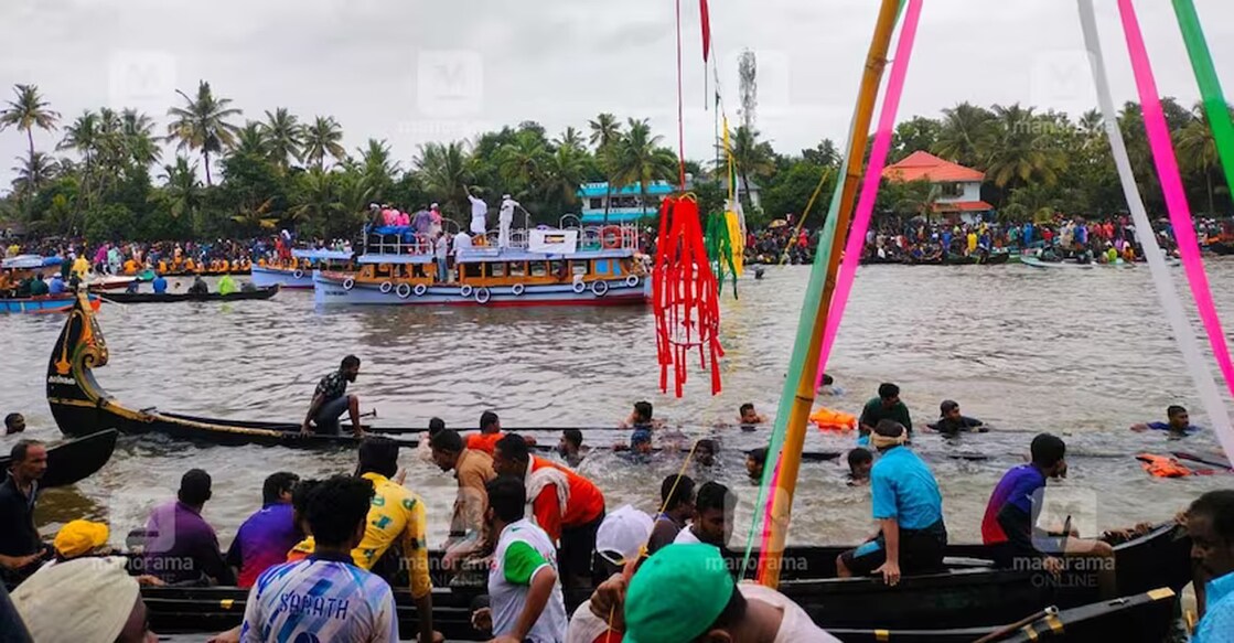 From the Champakulam Boat Race on Monday. Photo: Manorama