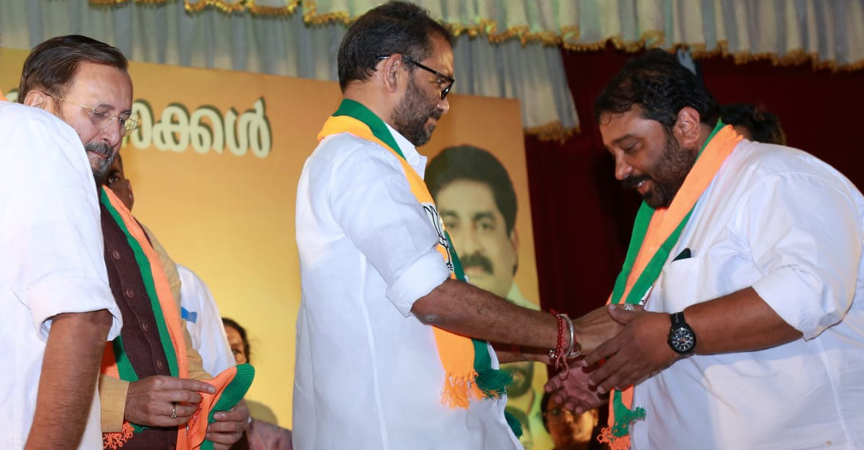 A Janata Dal leader who joined BJP in Kochi on Sunday.  Photo: Special arrangement