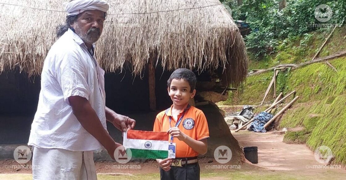Adhiroh visited was organic farmer Cheruvayal Raman, a well-known conservator of indigenous varieties of paddy in Wayanad. Photo: Special arrangement