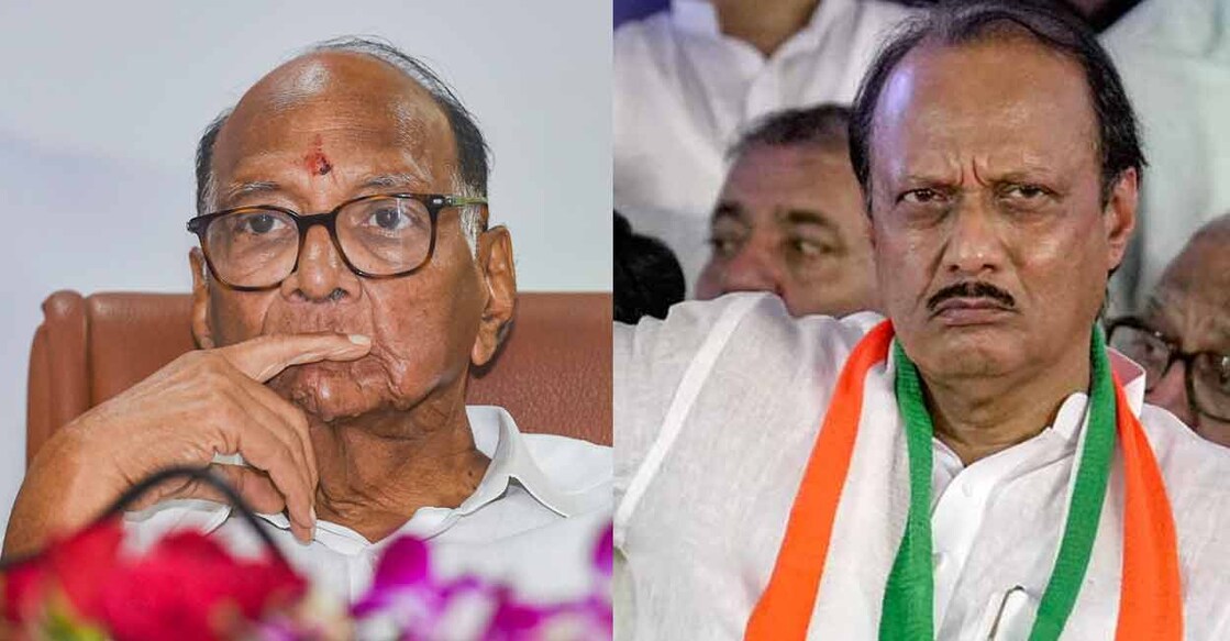 Sharad Pawar, Ajit Pawar. File photo: PTI
