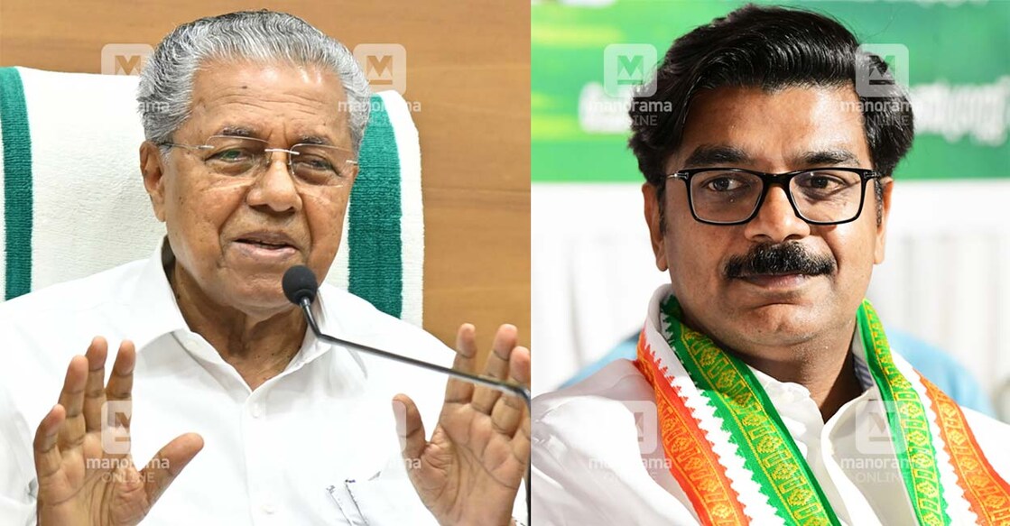 Pinarayi Vijayan, Mathew Kuzhalnadan. Photo: Manorama