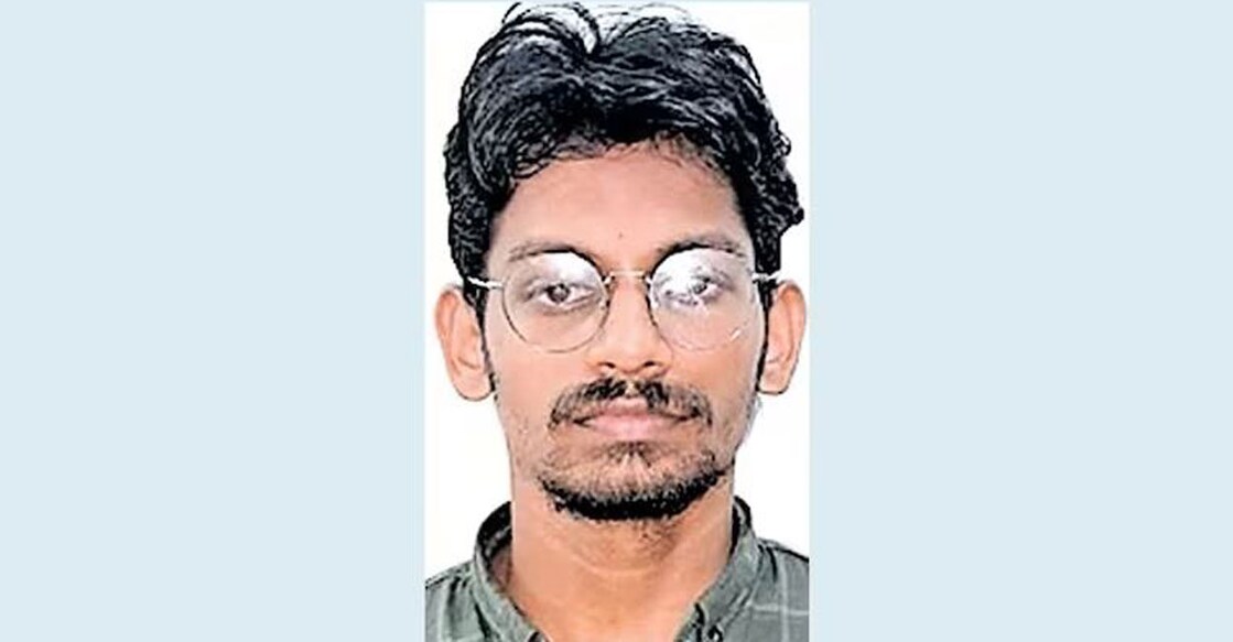 The accused M A Abhimanyu from Onakkunnu, Karivellur in Kannur district, is a B.Tech graduate. Photo: Manorama.