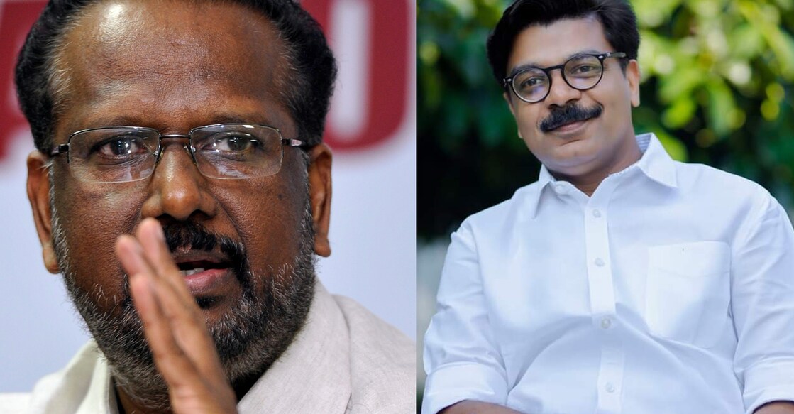 cn-mathew CPM Ernakulam district secretary CN Mohanan; Congress MLA Mathew Kuzhalnadan. Photo: Manorama Online