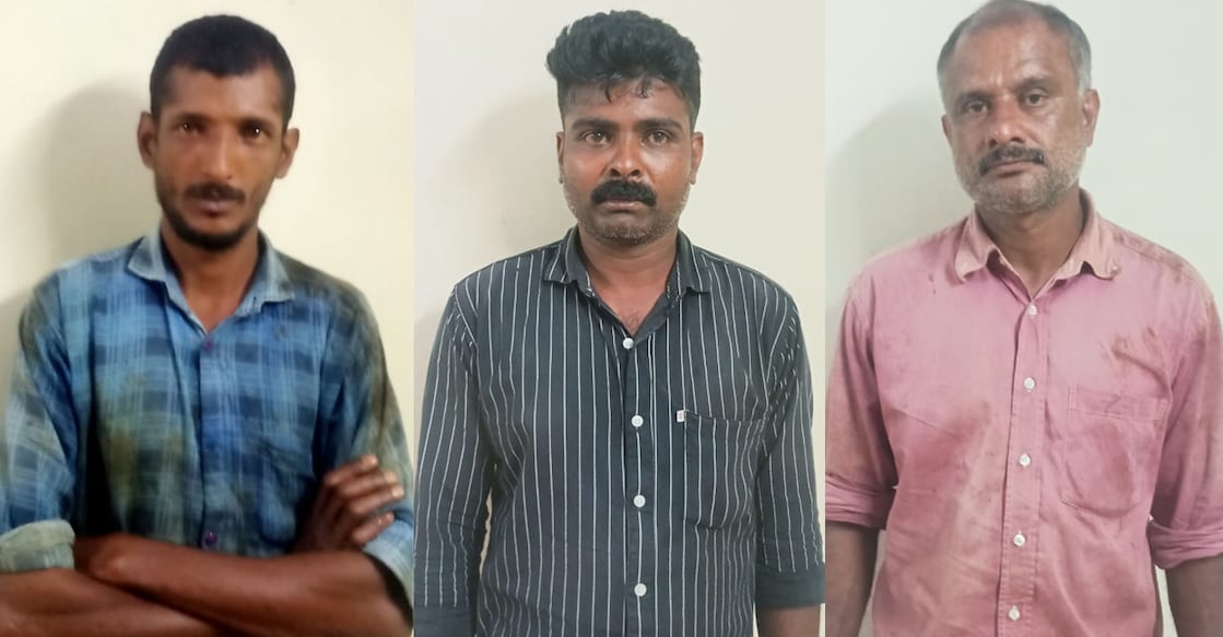 Mukulelparambil ‘Kodakambi’ Binu, Kalidukkil Vineesh and Beekaran’ Thakidiyil Saji. Photos: Special arrangement