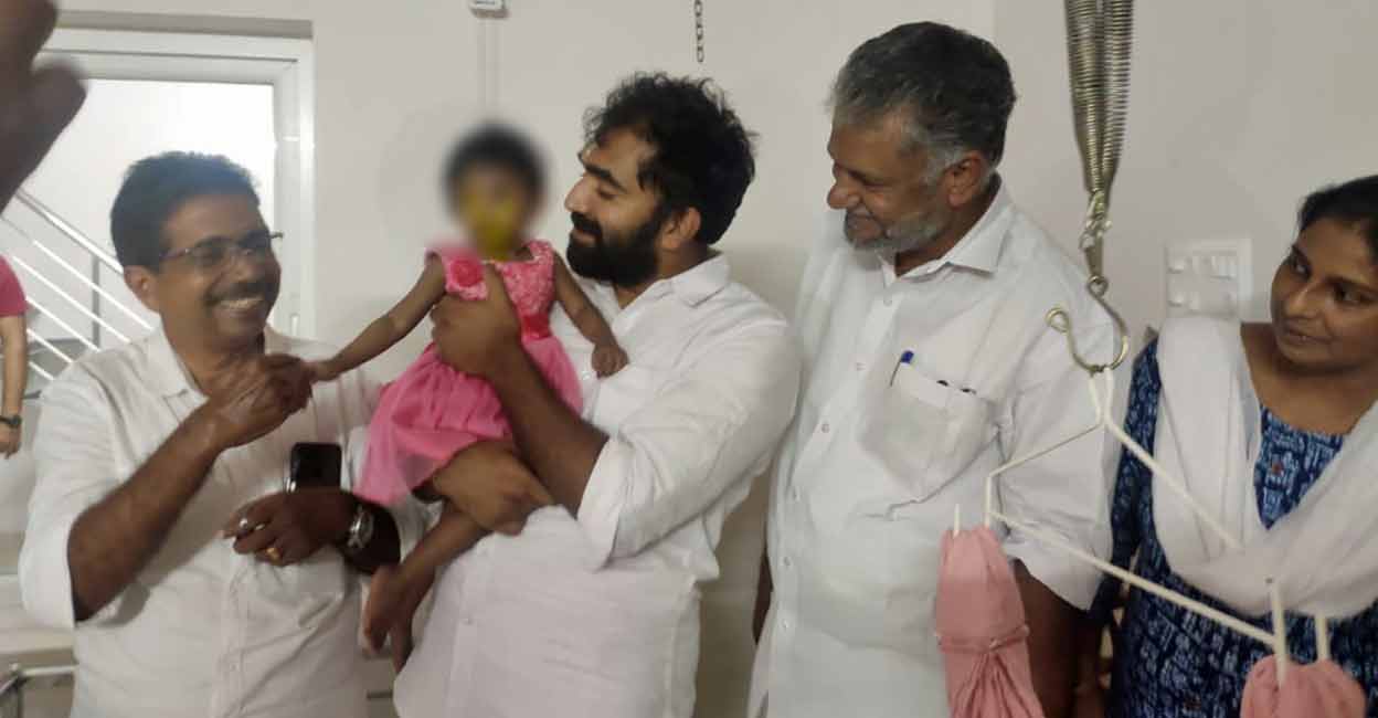 Chandy Oommen Chandy Oommen during an orphanage visit. Photo: Special arrangement