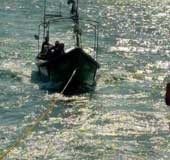 Helicopter component gets stuck in fishing net in sea off Munamabam coast