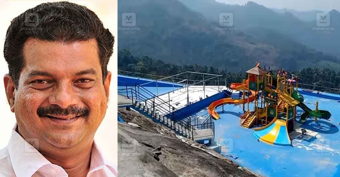 MLA PV Anvar; the children's park in Kakkadampoyil at Kozhikode. Photo: Manorama