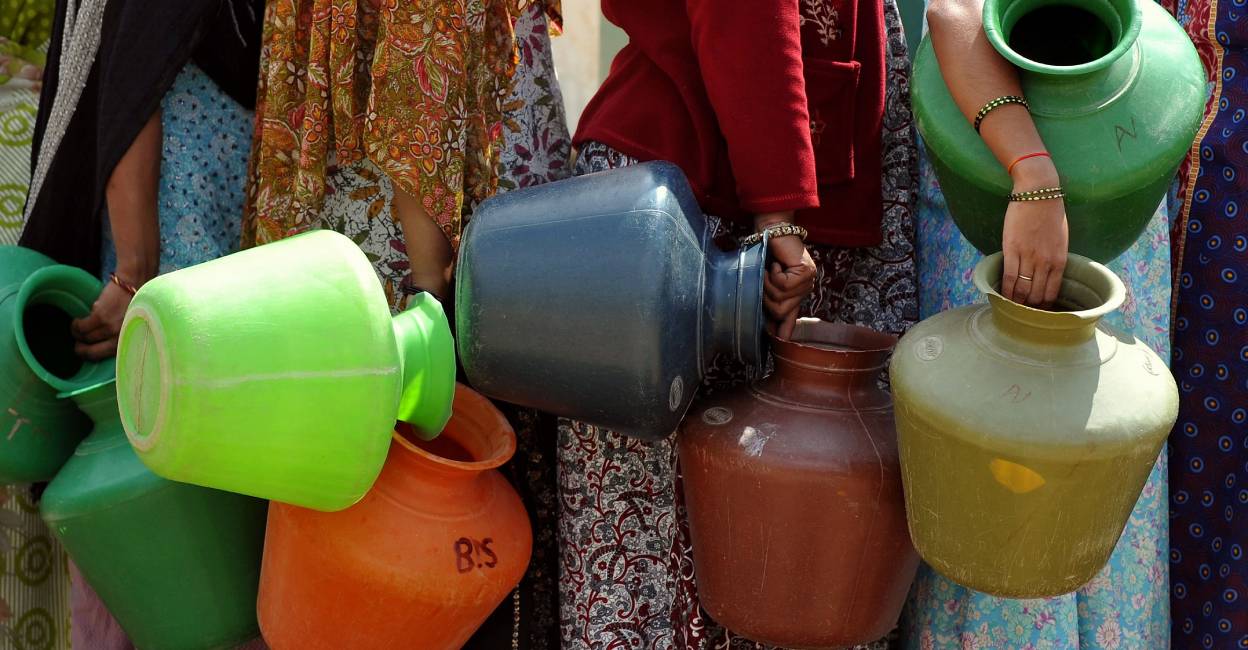 water scarcity Representational Image. Photo: AFP