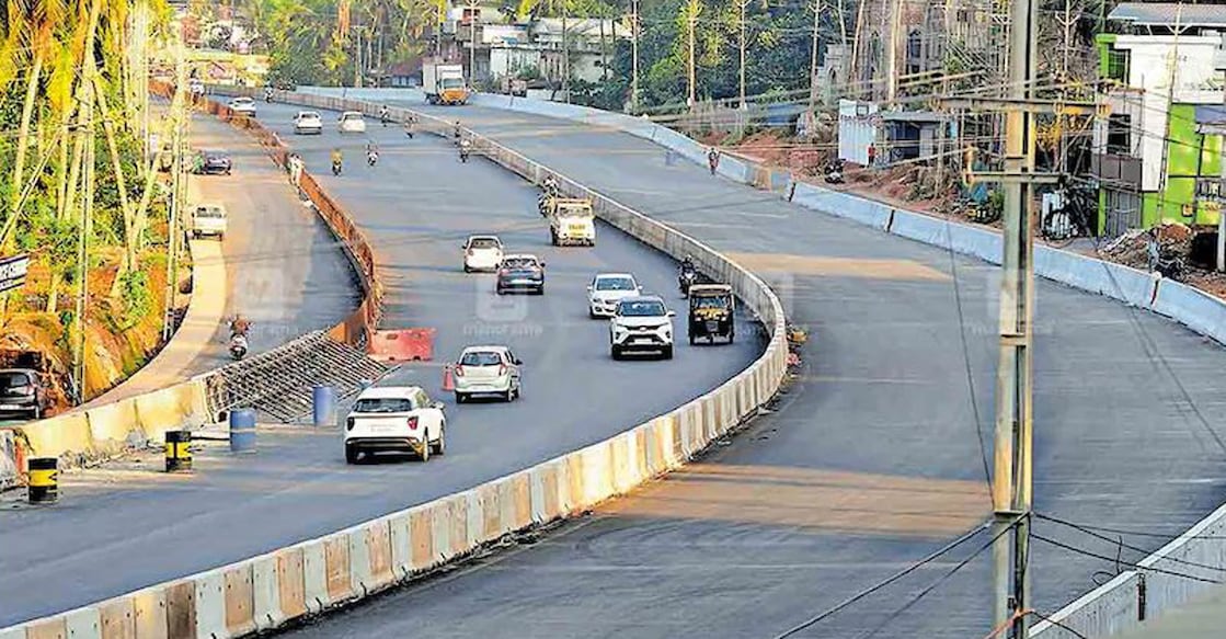 The work on 24 projects was begun by  NHAI  under various reaches on the highway that links Talapady in Kasaragod district to Karode in Thiruvananthapuram.  File Photo:  Manorama
