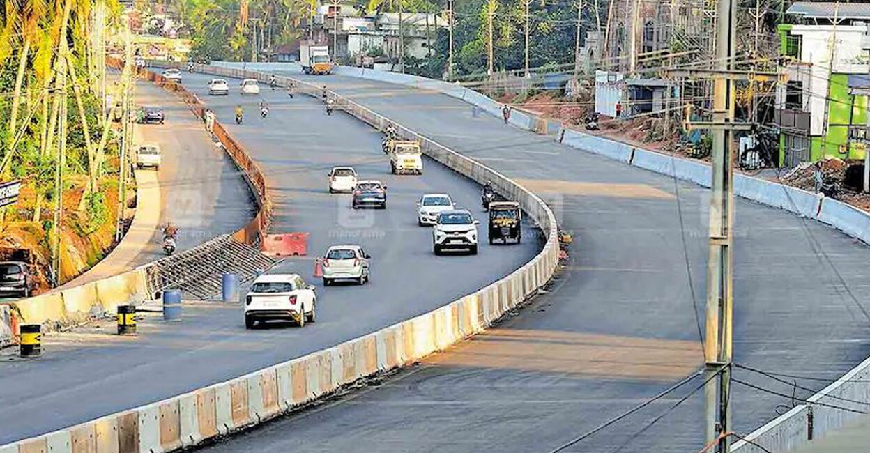 The work on 24 projects was begun by  NHAI  under various reaches on the highway that links Talapady in Kasaragod district to Karode in Thiruvananthapuram.  File Photo:  Manorama
