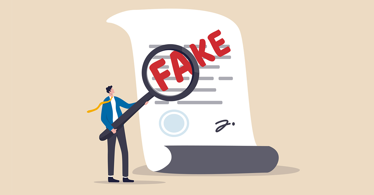 fake-documents-main Representational Image. Photo: iStock/ Nuthawut Somsuk