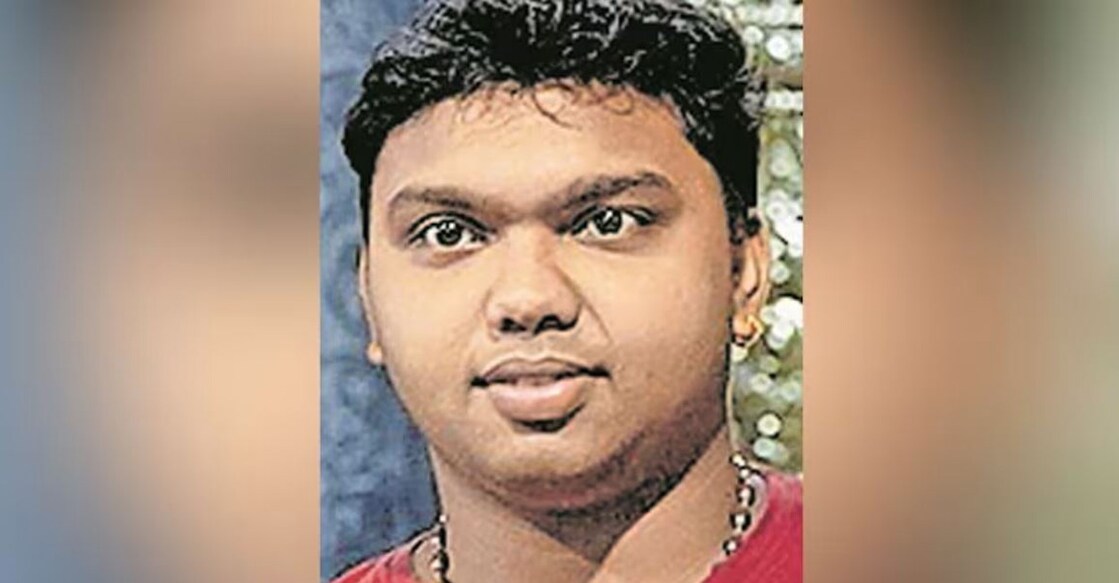 Raghunath was a second-year MA Kathakali student at the RLV College of Music and Fine Arts at Thripunithura. Photo: Manorama