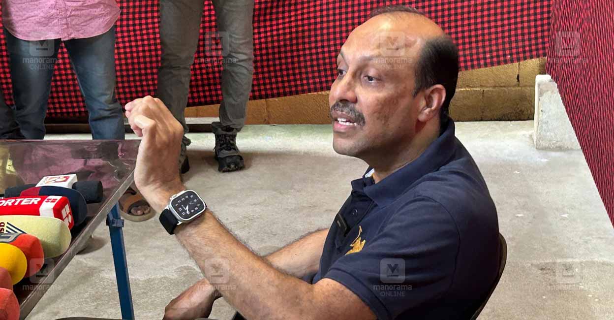 Nandakumar during the press conference in Kochi. Photo: Manorama