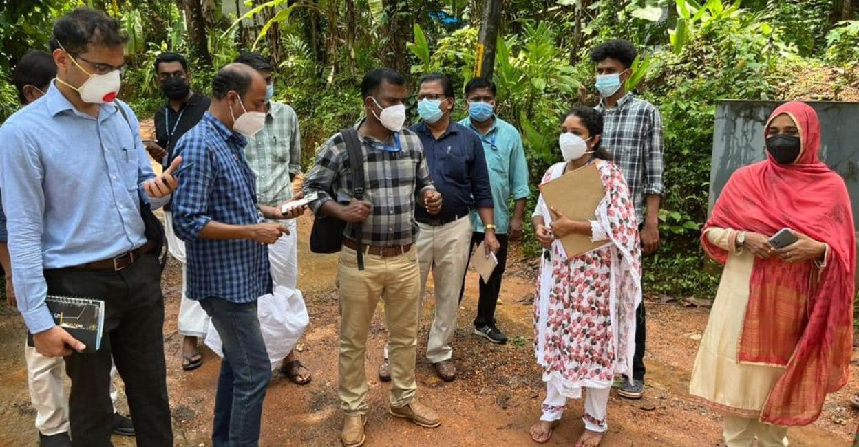 kuttyadi-officials A team from the Centre during their visit to Kuttyadi in Kozhikode. Photo: Special Arrangement