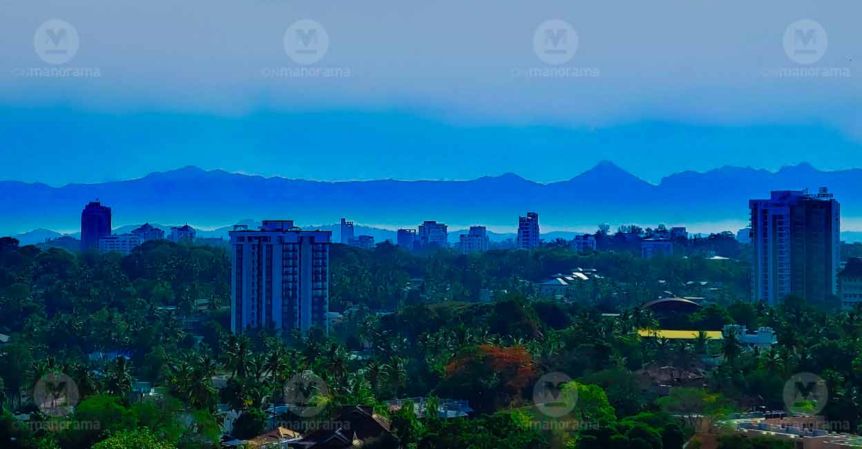 Western ghats as viewed from Thiruvananthapuram. File photo: Manorama