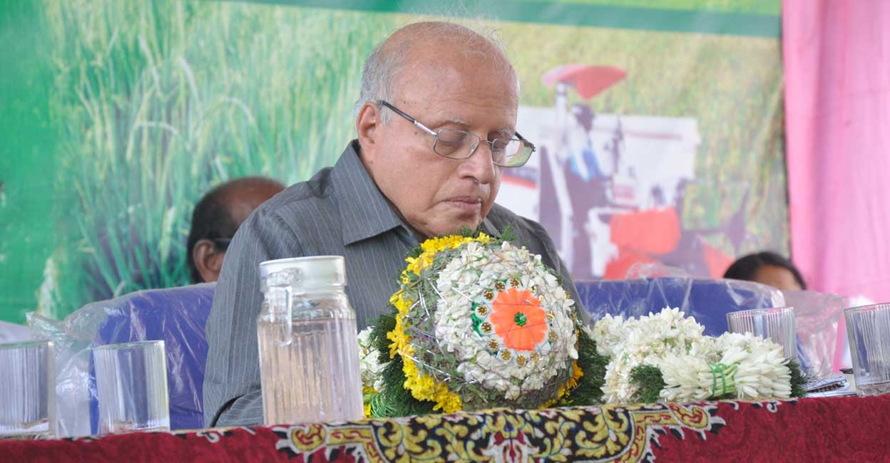 Swaminathan inaugurated Kerala's first agro service centre in Vandithavalam in 2012. Photo: Special Arrangement