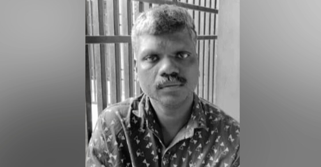 VR Kuttappan fatally kicked his wife, Seetha, on April 6, 2022. Photo: Special arrangement 