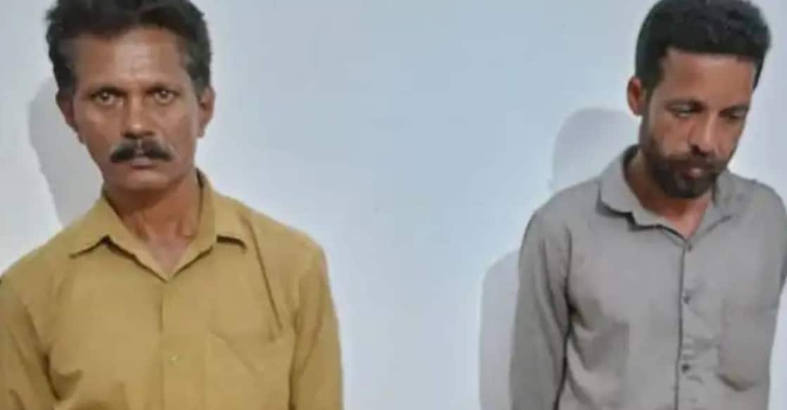 sandalwood smuggling accused The arrested persons have been identified as P Jayanarayanan, of Ponnamvayal and EJ Sunny Paulose, of Perungola. Photo: Special arrangement