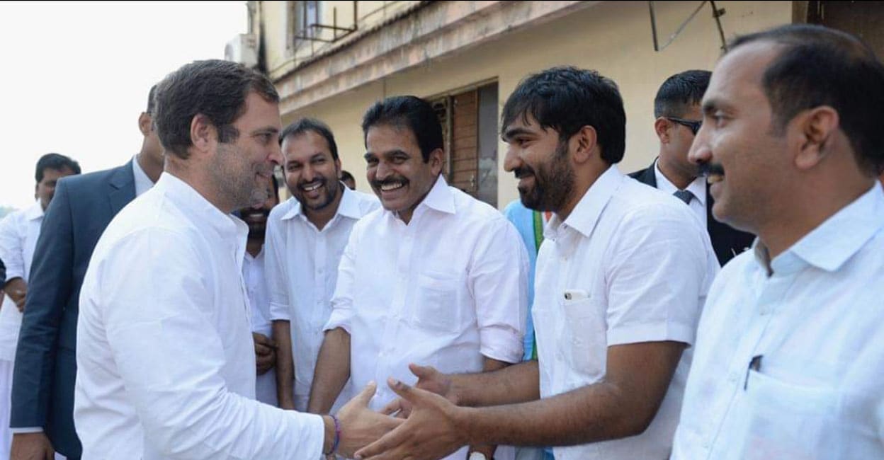 chandy-oommen-rahul-gandhi Chandy Oommen with Rahul Gandhi, KC Venugopal. File Photo: Facebook/Chandy Oommen