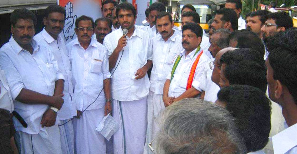 chandy-oommen1 Chandy Oommen speaks during local body elections. File Photo: Facebook/Chandy Oommen