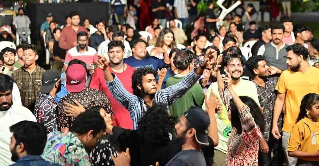 New year eve celebrations at Kovalam. Photo: Manorama