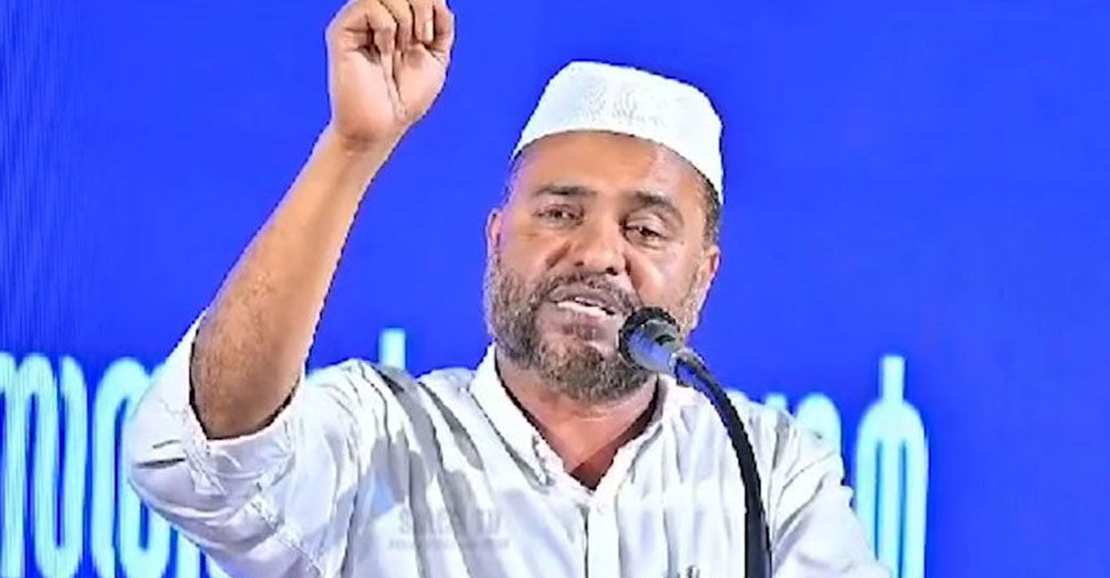 Samastha Kerala Sunni Students Federation (SKSSF) vice-president Sathar Panthallur. Photo: Manorama News