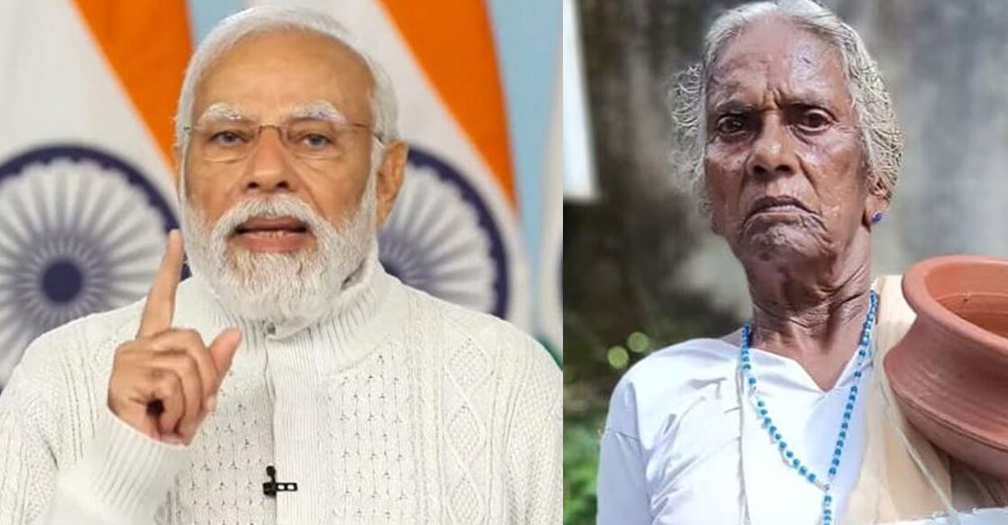 Prime Minister Narendra Modi (left) and Mariyakutty. Photos: PTI/Manorama