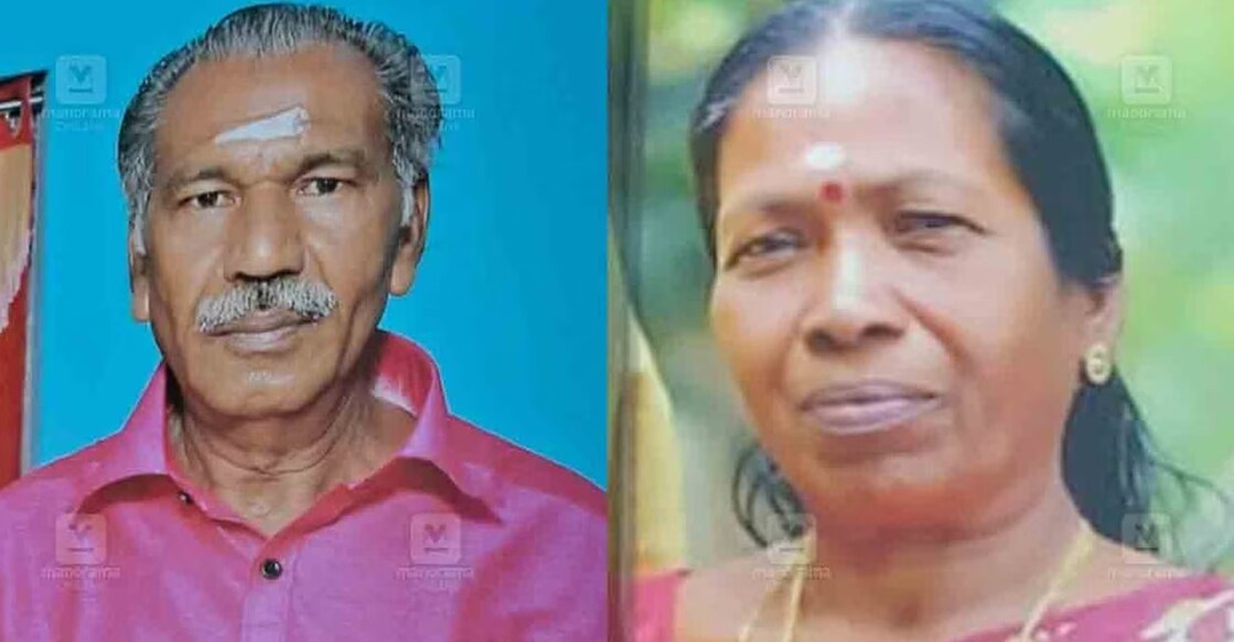 Balan and the deceased Lalitha. Photo: Manorama Online