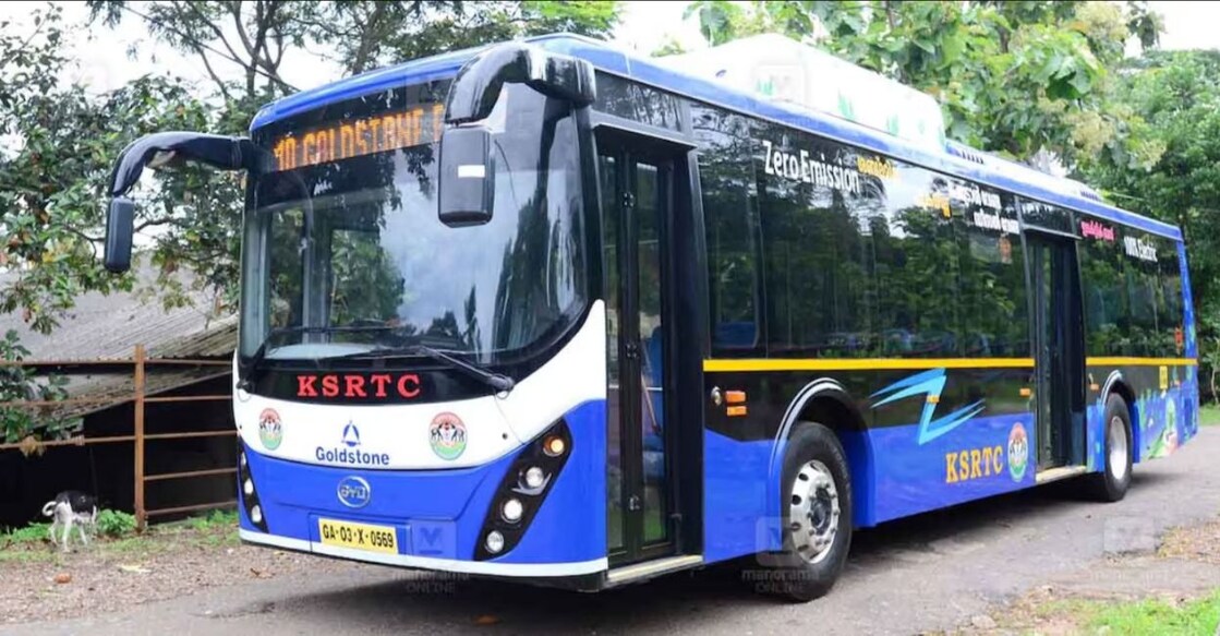 KSRTC's electric bus. File Photo: Manorama