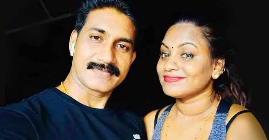K D Prathapan and Sreena Prathapan. Photo: Facebook/@sreena.prathapan.9