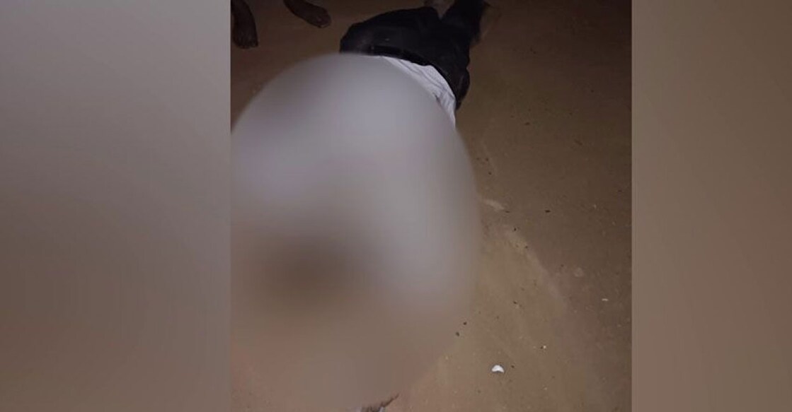 Coimbatore-native Palraj (blurred) died on the spot. Photo: Special arrangement