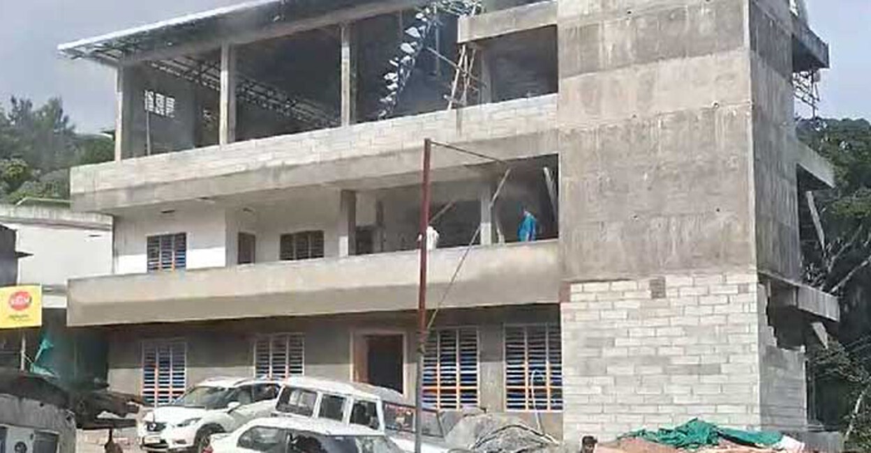 In August last year, the controversial building was in the news as the party allegedly conducted work for the completion of the building though the HC had directed to halt the work. Photo: Special arrangement