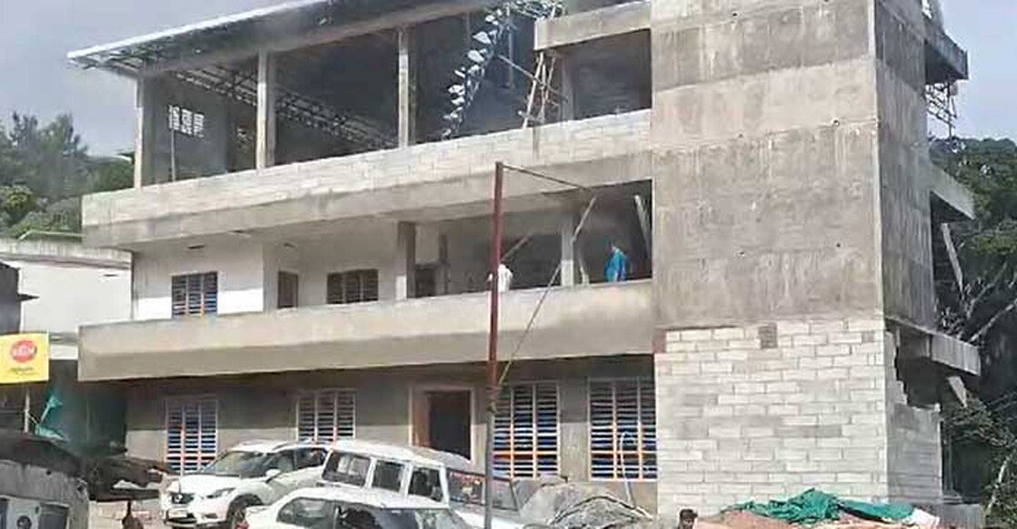 santhanpara-cpm-office-main In August last year, the controversial building was in the news as the party allegedly conducted work for the completion of the building though the HC had directed to halt the work. Photo: Special arrangement
