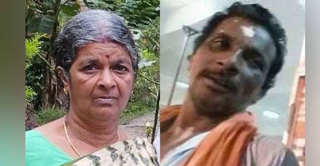 Electrocuted couple Sivadasan and Sarasamma. Photo: Special arrangement