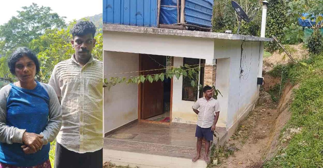 1. Vimala and her son 2. Vimala's house in 301 Colony in Chinnakanal. Photo: Special arrangement