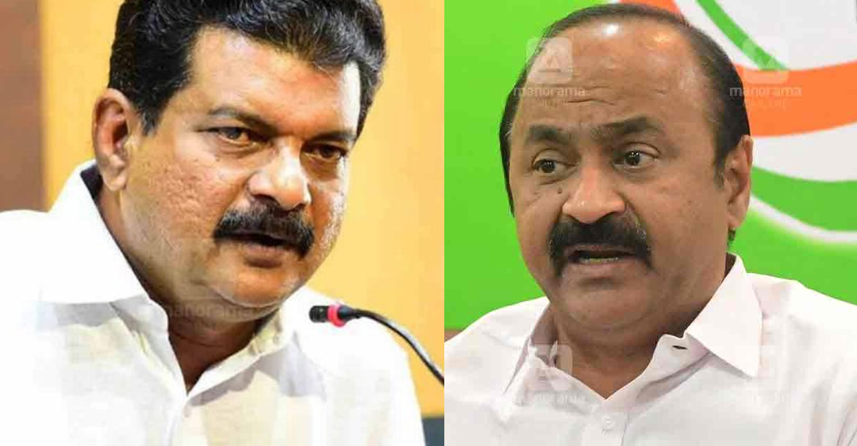 vd-satheesan-p-v-anvar P V Anvar and Congress leader V D Satheesan. File Photo: Manorama