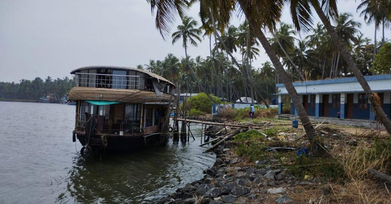 Houseboat 'Ostrich Cruises' has been taken into custody by the Port Conservator, Kodungallur. Houseboats are permitted for use in inland waters and are not considered seaworthy.  Photo: Special arrangement