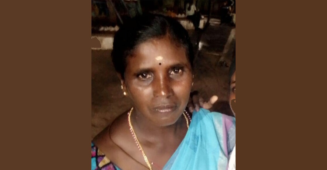 The deceased Parimala, from Panniyar Estate, succumbed to injuries at Theni Medical College Hospital. Photo: Special arrangement